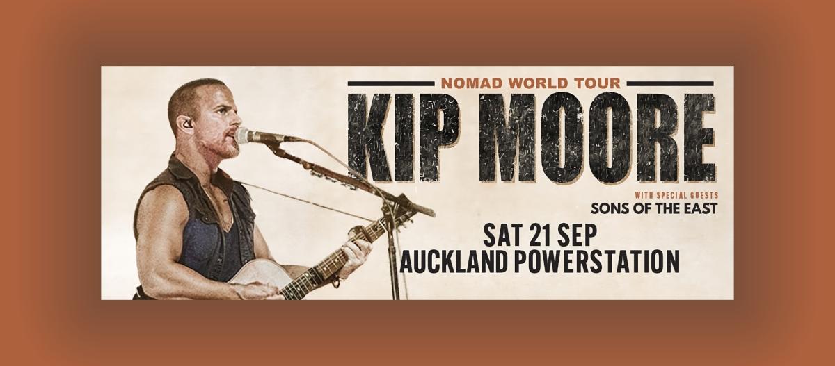 Kip Moore Nomad World Tour with special guests Sons of the East - Sat 21 Sep - Auckland Powerstation